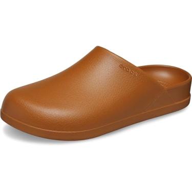 Imagem de Crocs Tamanco unissex adulto Dylan Mules, Conhaque, 35