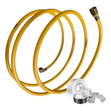 Imagem de Kit Tubo Pex 22,5m Gás 16mm Conexões Teflon Suportes Tudogás