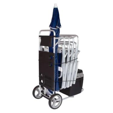 Imagem de Carrinho de Praia Aluminio Com Avanço Lillos Pet (Preto, COM Avanço)