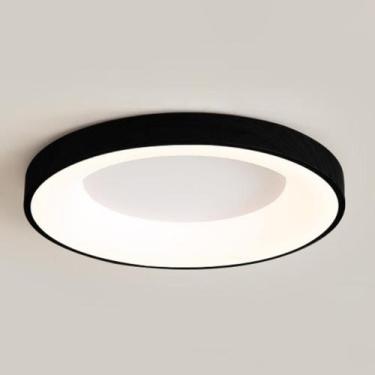 Imagem de Plafon de Sobrepor Eclipse Led Integrado Luz Amarela Neutra Branca 40c