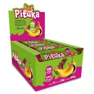 Imagem de Pituka Bananinha Com chocolate Zero Açúcar Latam Fit Lanche