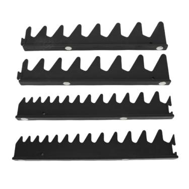 Imagem de FTVOGUE Chave de Trapaça do Organizador da Chave Inglesa para 20 Ferramentas Plastic Magnetic Tool Box Storage Storage Com Fixação Segura para Garagem para Workshop (Preto)