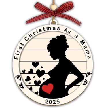 Imagem de Presentes de mãe para mulheres, primeiro enfeite de Natal do bebê 2025, enfeites de gravidez 2025 para mães pela primeira vez, presentes para mamãe futura mamãe