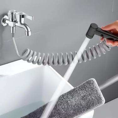 Imagem de Ducha Higiênica com Válvula Dupla Preta Fosca  Kit Completo com Regist