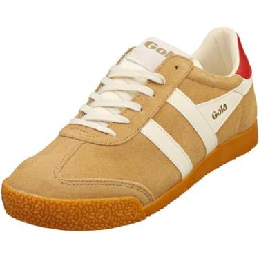 Imagem de Gola Tênis Elan feminino, Caramelo/Off-white/Deep Red, 6
