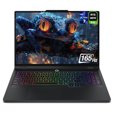 Imagem de Lenovo Laptop para jogos Legion Pro 5, Intel Ultra 7-255HX, 32 GB DDR5 RAM, SSD PCIe de 2 TB, tela WQXGA de 16 polegadas (2560 x 1600) 165 Hz, Nvidia G-Force RTX 5070, retroiluminação RGB de 24 zonas