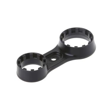 Imagem de Ragyzity Chave de garfo de bicicleta para Suntour XCM XCR XCT, chave inglesa de reparo de garfo dianteiro de cabeça dupla, chave de bicicleta, remoção de tampa de suspensão de bicicleta e ferramentas