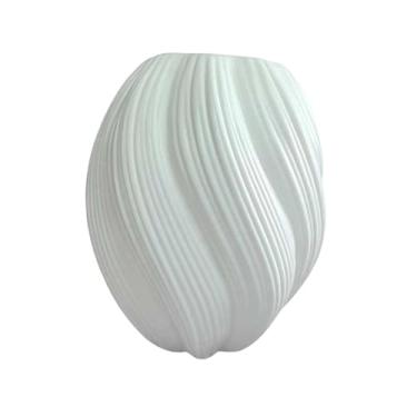 Imagem de Wswqop Vaso de flores, centro de mesa, jarra, artesanato, suporte de flores moderno, vaso decorativo para casamento, estante, entrada de escritório, presente, Pequeno