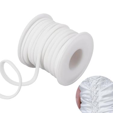 Imagem de AHANDMAKER Vestido feminino de 11 metros com laço nas costas para casamento, vestido de noiva de 0,5 cm ajustável, cordão traseiro, fita de substituição, extensor de zíper, substituição para vestidos