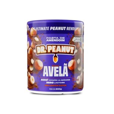 Imagem de Pasta de Amendoim DR. Peanutt Avelã 600g - Whey Protein, Zero Açúcar e Sem Lactose