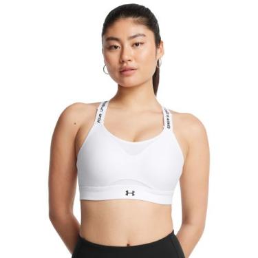 Imagem de Top de Treino Under Armour Infinity High 2.0 Feminino, Branco, G