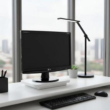 Imagem de Suporte de Mesa Giratório 360 para Monitor Branco - Formalivre
