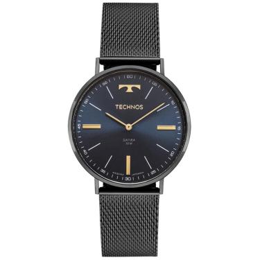 Imagem de Relógio Technos Masculino Ref: 2025lua/1a Slim Mesh Grafite