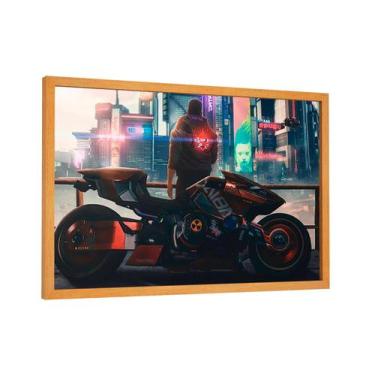 Imagem de Quadro decorativo - cyberpunk 2077 moto kusanagi - Cultture, 26,6x40cm