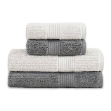 Imagem de Jogo Toalha de Banhão Buddemeyer 4 Peças Luxo Fio Penteado Premium Alt