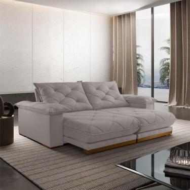 Imagem de Sofá Retrátil Marrocos 2,50M 04 Lugares Molas Ensacadas TXR, Bege