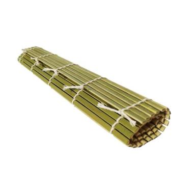 Imagem de Esteira De Bambu Para Modelar Sushi 24 cm Grande  - Oriental