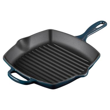 Imagem de GRELHA LE CREUSET QUADRADA SIGNATURE EM FERRO FUNDIDO AZUL NUIT 26CM 20183261290422