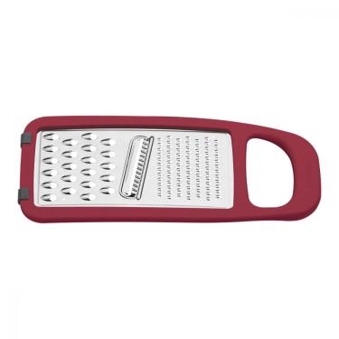 Imagem de Ralador Tramontina Utilita em Aço Inox e ABS com Base Emborrachada Vermelho