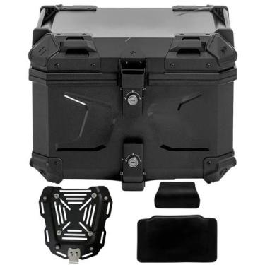 Imagem de Baú Bauleto Everest 45L + Encosto Preto Liso Bráz Acessorios - Bráz Ac