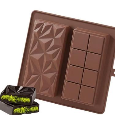 Imagem de Forma Silicone Barras de Chocolate Dubai Dupla Confeitaria - Udlandia