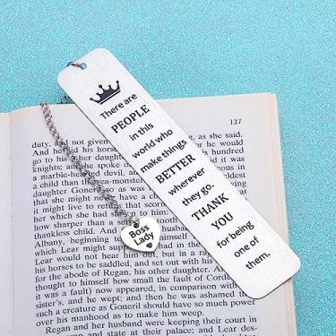Imagem de Thank You Boss Appreciation Gifts Bookmarks for Women Men Leaving Going Away Gifts for Leader Manager Supervisor Mentor