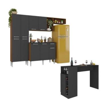 Imagem de Armário Cozinha Compacta Bancada Americana Pequim Mp2204 - MULTIMOVEIS