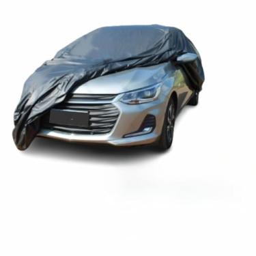 Imagem de Capa Protetora Couro Ecológico Sintético Forrada 100% Impermeável Cobrir Carro Forro(M)
