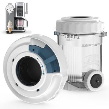Imagem de Conjunto de tampa e prensa de redemoinho adequado para máquinas de sorvete Ninja NC700 Series compatível com Ninja Swirl da CREAMi Ice Cream e Soft Serve Maker, pode ser lavado na lava-louças