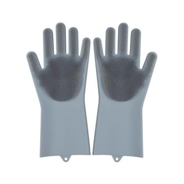 Imagem de Luva Mágica Silicone Junto Com Esponja De Limpeza Lava Louça Carros