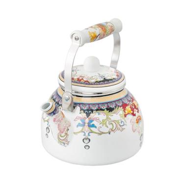 Imagem de Chaleira Esmaltada Vintage 2,5 Litros à Indução Charm Indiana