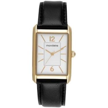 Imagem de Relógio Mondaine Feminino Couro Dourado 99798LPMVDH1-Feminino