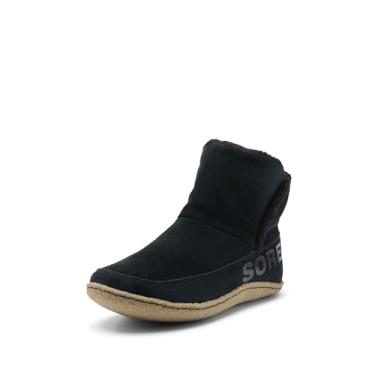 Imagem de Sorel Pantufas Nakiska Femininas, Preto/sálvia, 8