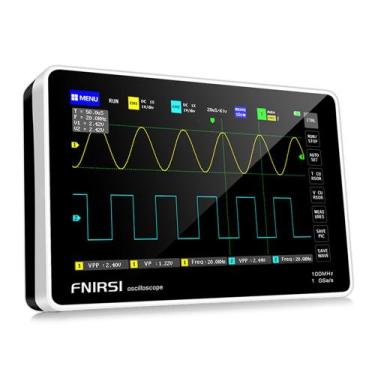 Imagem de Osciloscópio Digital Tablet FNIRSI 1013D 100 MHz com Gerador de Sinais