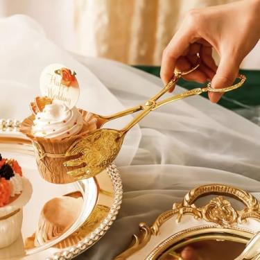 Imagem de Pinças de pão vintage para cozinha, torradeira, pão, chá, café, bar, sobremesas, 1 pacote