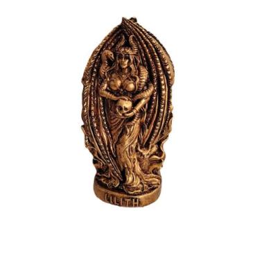 Imagem de Estatueta de estátua Lilith, resina de bronze, 17,5 cm, mitológica - y