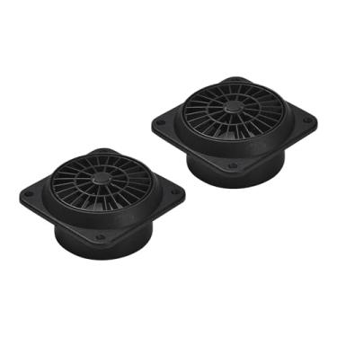 Imagem de Blueshyhall Saída de saída de ar quente de 90 mm, tubo de mangueira de duto de aquecedor automático em forma quadrada de 2 peças, rotação de 360 graus para carro, ônibus, barco, trailer, quadriciclo