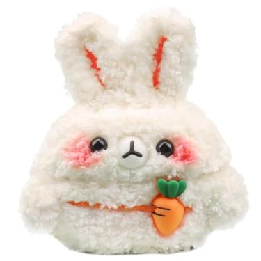 Imagem de Capa de pelúcia compatível com Apple Airpods 3, capa de fone de ouvido tricotada feita à mão, capa de fone de ouvido recarregável, capa de fone de ouvido criativa engraçada fofa de malha de pelúcia