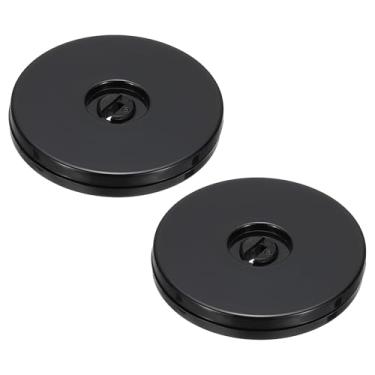 Imagem de Suporte giratório pesado de 7,6 cm, 2 peças, rotação de 360 °, plataforma giratória Lazy Susan com rolamentos de esferas de aço para modelo, base, plantas giratórias, monitores de computadores e TV