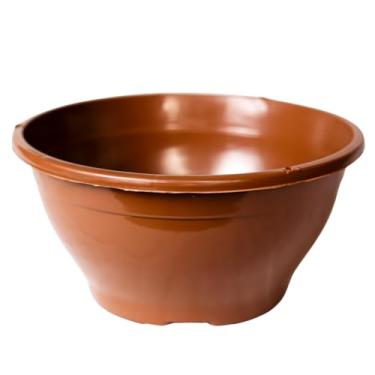 Imagem de 25 MINI VASO PLASTICO CUIA 13 COLORIDAS PARA CACTOS SUCULENTAS (MARROM)