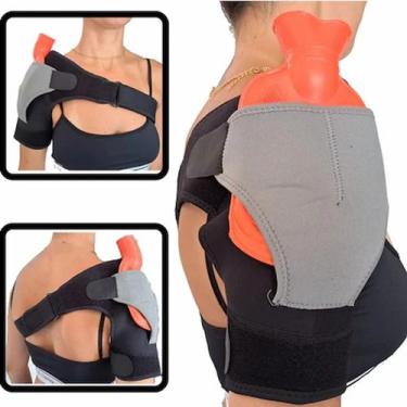 Imagem de Kit Ombreira Ortopedica Com Bolsa Termica Compressa Quente - shopameri