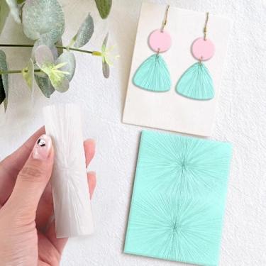 Imagem de Rolo de textura de argila de polímero, rolo de argila de polímero para fazer brincos, funciona com cortadores