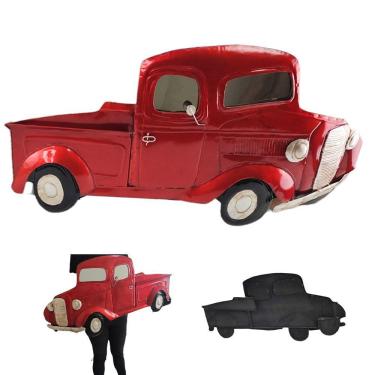 Imagem de Quadro Pick Up Vintage 3d Carro Espelhado Enfeite Metal