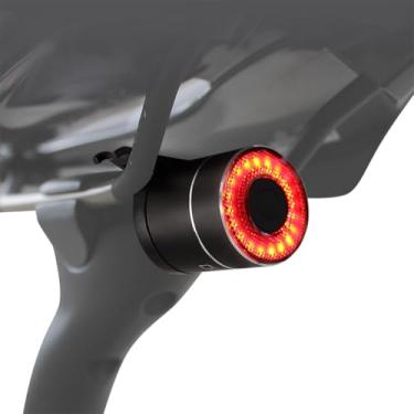 Imagem de Luz de segurança para ciclismo, luz de freio brilhante recarregável por USB, lanterna traseira inteligente para bicicleta, luzes traseiras com detecção de freio, liga e desliga automática, lanterna