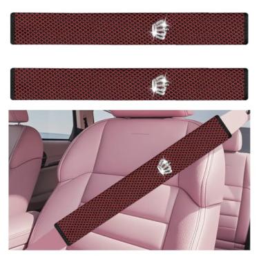 Imagem de DUSCOKE 2 peças capas de cinto de segurança de carro extralongas 48 cm - almofadas de ombro para cinto de segurança de malha respirável macia para carro, caminhão, SUV, - Acessórios de direção de