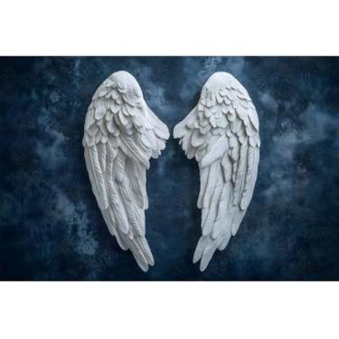 Imagem de YongFoto Pano de fundo de fantasia com asas de anjo, 1,5 x 0,9 m, faixa de aniversário, chá de noiva, festa de casamento, meninas, mulheres, retratos artísticos, sessão de fotos, decoração de quarto