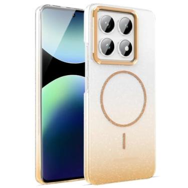 Imagem de Capa protetora colorida brilhante para Xiaomi Redmi 13T 14T Pro Note 10 11 12 13 14 Pro, dourada, para Redmi Note 14 5G