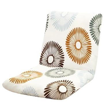 Imagem de GZYLCH Capa universal dobrável para cadeira de jogos, capa elástica ajustável para cadeira de chão, capa protetora lavável para sala de estar, M