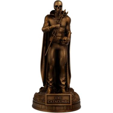 Imagem de Estátua Exu Catacumba Imagem Umbanda Candomblé (Cor Cobre Antigo)