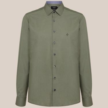 Imagem de Camisa Slim Dudalina Trico Lisa Masculino-Masculino